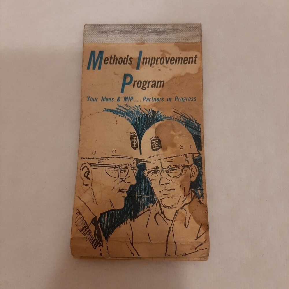 Vintage Bethlehem Steel Methods Improvements Company Note Pad Small Ephemera HTF